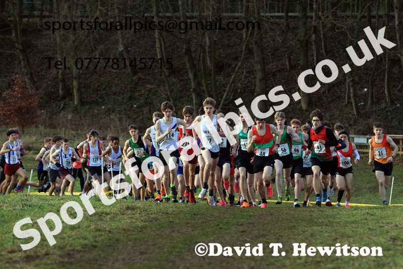 Mens Under-17s 2024 Northern Cross Country Champs., Sedgefield. Photo: David T. Hewitson/Sports for All Pics